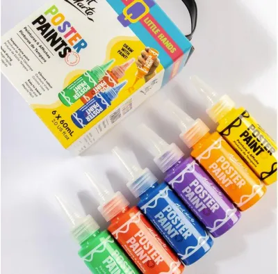Mont Marte Poster Paints Set of 6pc /12pc /24 pc x 60ml