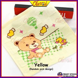 OLAKIDS 100% Cotton Handkerchief Towels Baby Kids Cartoon Handkerchief Soft Towel Tuala Kanak-kanak
