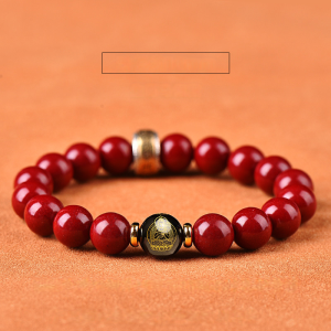 [Bring Good Luck/Wealth] Lucky Agate Jewelry Zodiac Guardian Agate And Vermilion Bracelet Amulet Bangle Wristbands For Women Men