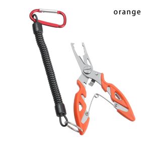 PLLEWY Clipper Tool Plastic Handle with Lanyard Fishing Pliers Bait Line Cutter Hook Removers Stainless Steel Scissor