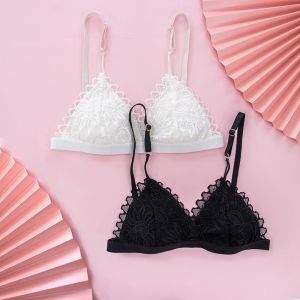 ECMLN Woman Bra Floral Lace Bra on Sale Wire Free Bralette Lingerie Female Seamless Underwear