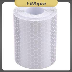 EHBqna เทปสะท้อนแสงติดกระจกรถยนต์1ม. x 5ซม. เทปเตือนความปลอดภัยแบบม้วนสติกเกอร์ติดฟิล์ม