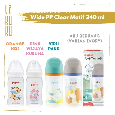 PIGEON Botol Susu PP Wide Neck Peristaltic plus nipple 160ml 240ml