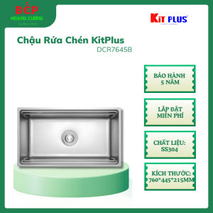 Chậu Rửa Bát KITPLUS DCR7645B – Gờ Hạ Bậc Thông Minh – Sơn Chống Ngưng Tụ – Miễn Phí Lắp Đặt