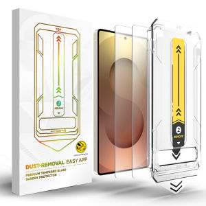 2 cái cho Samsung Galaxy S25/S24 Miếng dán màn hình kính cường lực Ultra Plus tự động loại bỏ bụi HD trong suốt không tạo bọt khí dễ dàng cài đặt