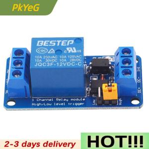 PkYeG 3.3V 5V 12V 24V 1 Channel Relay Module High and low Level Trigger Relay Board