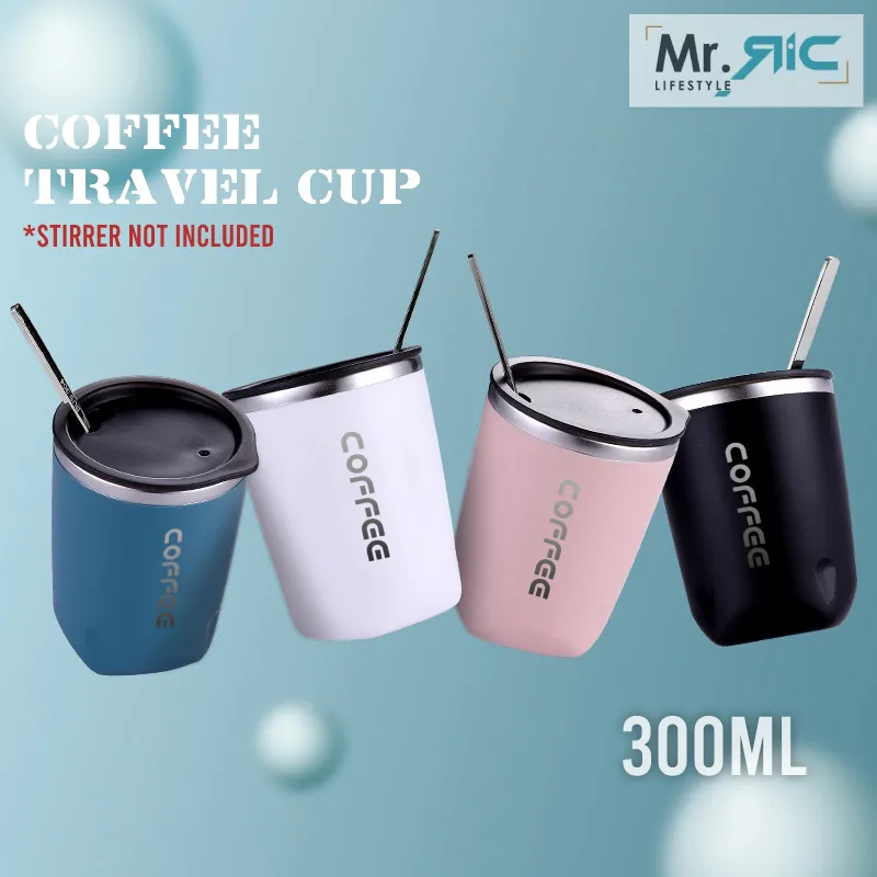 300ML Stainless Steel Coffee Cup Tea Mugs Tumbler Vacuum Cup Water