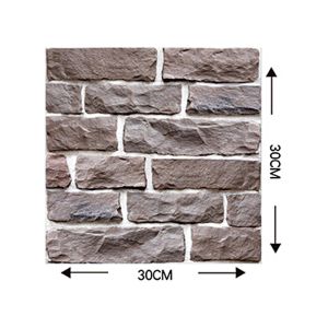 Creative 3D Stereo Brick Pattern Wall Stickers Self-adhesive PVC Wallpaper /Environmentally Flame Retardant Heatproof Vinyl Waterproof