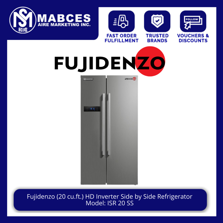 Fujidenzo 20 cu.ft. HD Inverter No Frost Side by Side Refrigerator ISR