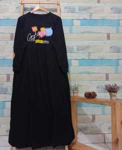 Gamis Fashion Muslimah//Dress Kaos nyaman