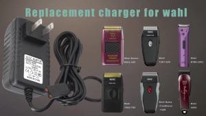 Bộ sạc thay thế 2V cho máy cạo râu Wahl dây nguồn cho máy tỉa Wahl 8061 8163 8786-1001 7367 7357 7029 7060 7035 7339 7356 4000 dây sạc cho dòng máy cắt tóc Wahl 5-Star.