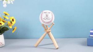 Ring Bearer Proposal Gifts Will You Be Our Ring Bearer Baseball Gift with Display Wooden Stand Holder Wedding Request Baseball Present for Wedding Day Party Favor