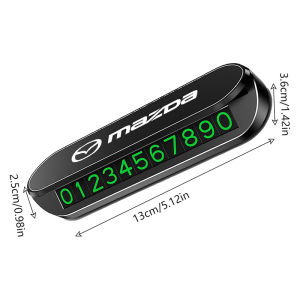 เหมาะสำหรับ CX5 MazdaCX7 CX3 CX9 RX MX CX30 Mazda 2 Mazda 3 Mazda 5 6 8รถยนต์ BT50ป้ายทะเบียนที่จอดรถชั่วคราว/ป้ายทะเบียนรถ Hiasan Interior ระดับไฮเอนด์มีสไตล์เฉพาะตัวและมีความคิดสร้างสรรค์
