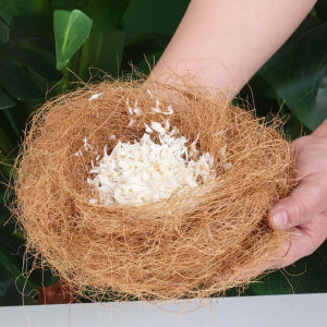 หญ้าราฟฟี่ รังนอนสำหรับสัตว์ นกทุกขนาด กระรอก กระแต หนู แฮมเตอร์ สีธรรมชาติ กลิ่นหอมจากธรรมชาติ นำเข้า  นกพืชสำหรับกล้วยไม้ รังนกนกแก้ว เต็มไปด้วยหญ้าใยมะพร้าว 30 กรัม