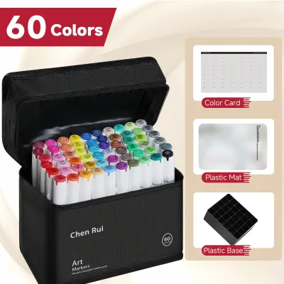 Chenrui Professional Art Marker Set (Brush tip+Broad tip) Ohuhu Markers