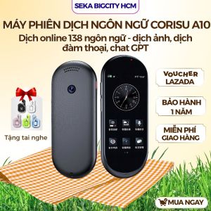 Máy phiên dịch ngôn ngữ SEKA CORISU A10 lắp sim 4G dịch 138 ngôn ngữ chat gpt ngoại tuyến dịch ảnh đàm thoại ( Tặng tai nghe )