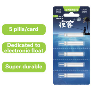 Eixiu เครื่องมือลอย CR425 5ชิ้น YK ทุ่นตกปลาในแม่น้ำทะเลสาบเรืองแสงทุ่นไฟฟ้าทุ่นเครื่องมือทุ่นตกปลาอุปกรณ์ตกปลากลางคืน