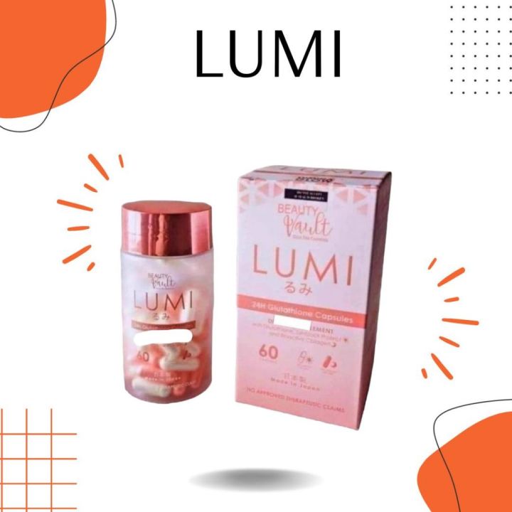 lumi glutathione price philippines Beauty Vault 24H Capsules, 60 Capsules take capsule form Lumi Glutathione Capsules is your