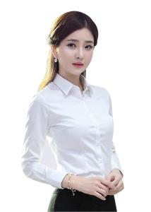 Áo Sơ Mi Nữ Trơn Màu Trắng - Hàng Đẹp  - LCXA02