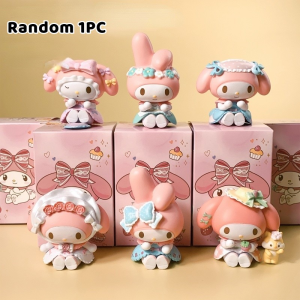 Sanrio Blind Box Stylish Tabletop Decoration Cute Dolls Girl Character Toys Decorations Random Box Gifts Figurine Blind Box