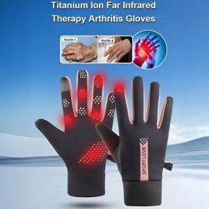 【Anti Arthritis/Rheumatism Therapy】Titanium Ion Far Infrared Arthritis Treatment Gloves Arthritis Compression Gloves Copper Gloves For Joint Pain Relief Glove