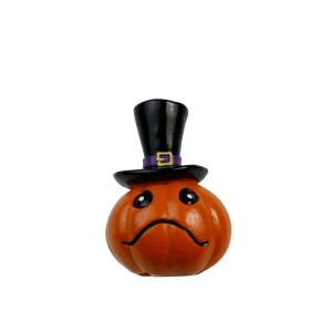 MZP Resin Pumpkins Figurine Stacked Cartoon 3D Printed Statue Funny Compact Halloween Miniature Dashboard