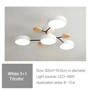 Nordic LED lampu plafon led Ceiling Lights chandelier for Bedroom Living Room Decor Modern Ceiling Lamps Indoor Wood Ceiling Chandelier Lighting Home Decor