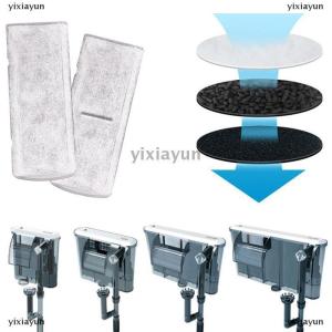 [COD] yixiayun 2pc Aquarium Filter Tank Filtration Activated Carbon Filter Cotton Media Foam