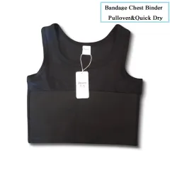 Full Bandage Chest Binder 20cm Bandage Side Buckle Breast Binder Super  Tight Sports Bra Tomboy Binder Trans Binder Women For Big Boobs