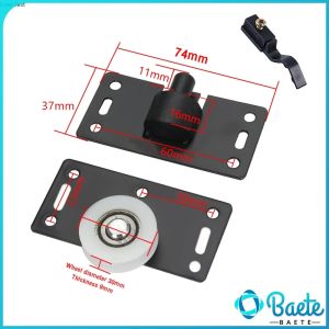 Cabinet Sliding Door Roller Set Wardrobe Nylon Pulley Hanging Wheel Cabinet Concave Caster For Furniture Hardware