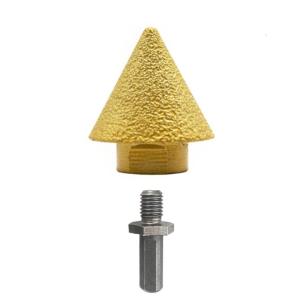 Thread Diamond Beveling Chamfer Bit 38/50mm Countersink Bit Cone Carve Polishing Grinding Wheel For Porcelain Tile