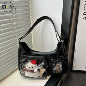 Y2k Harajuku Shoulder Bag Women Korean Transparent Ita Bag School Crossbody Handbag Female Japanese Designer PreppyHandbag Purse2026