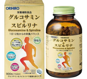 VIÊN GLUCOSAMINE & TẢO XOẮN HỖ TRỢ XƯƠNG KHỚP SỨC KHỎE ORIHIRO (HỘP 900 VIÊN)