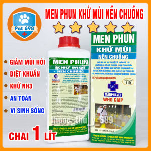 1 lít MEN PHUN KHU MÙI NỀN CHUỒNG giảm mùi hôi chuồng trại giúp nền chuồng khô ráo vật nuôi khỏe mạnh
