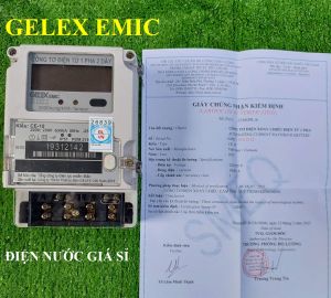 Công Tơ Điện Tử GELEX EMIC 1 Pha 2 Dây Chính Hãng Có Giấy Kiểm Định TP