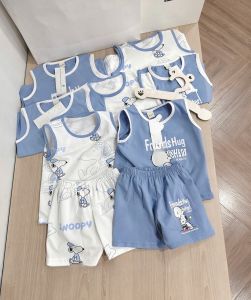 พร้อมส่ง ล89-ล90 5746 ชุดเด็กบลูสนูป