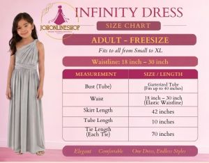 Gray Infinity Dress with Tube for Casual Events