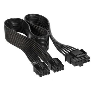 16pin PCIe cáp kết nối nguồn hai 8pin đầu vào trực tiếp 16awg dày dây đồng màu mã hóa để nhận dạng nhanh chóng