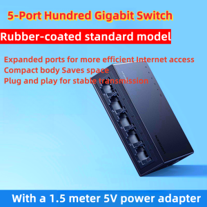 Switch Gigabit 5 port 8 10 Gigabit 2.5g Network Splitter poe network cable fiber optic cat routing switches Ethernet converter multi-interface 4 expansion shunt 100 megabit home broadband monitoring special