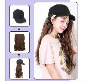 FCTSE Long Curly Wig With Cap Body Wavy Hair Wigs With Baseball Cap Fashion Natural And Beautiful SW11