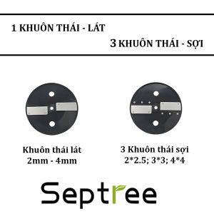 Bộ khuôn máy thái rau củ Septree. Hàng chính hãng