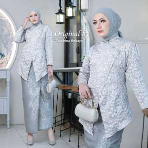 (FREE HIJAB)Janggan Fukuro Embos setelan dengan rok songket terlaris