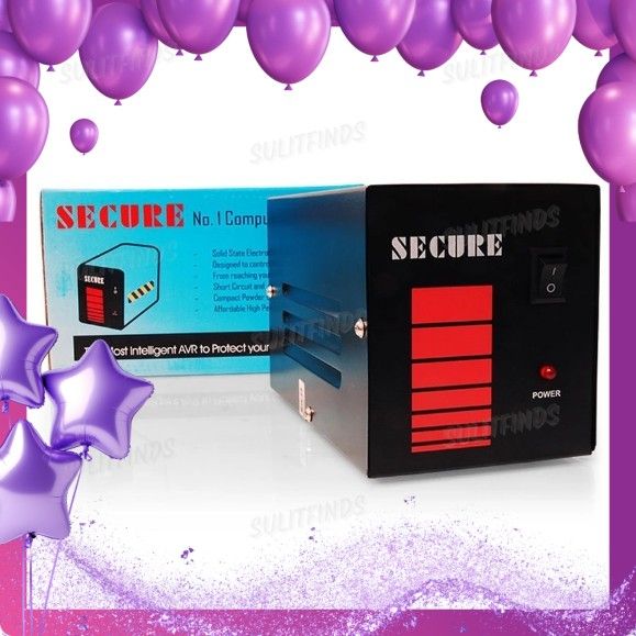 (See Variation) Secure AVR 220V Computer AVR (Black)