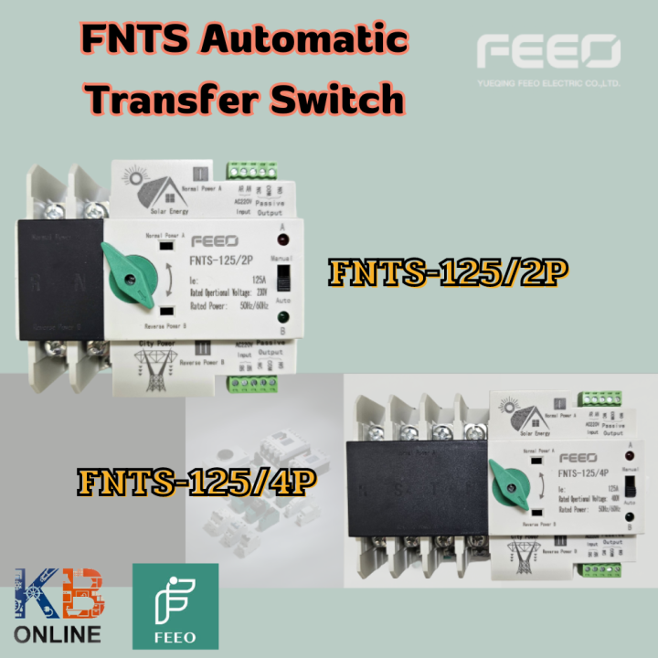 FEEO FNTS-125 / 2P และ 4P Automatic Transfer Switch | Lazada.co.th