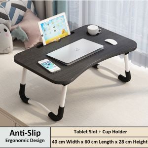 Z-Gadget⚡ Foldable Table Anti-slip Bed Mini Table Laptop Table Notebook Table Ready Stock Meja Belajar Computer Study Table