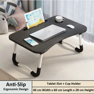 HOMEKING | Foldable Table Anti-slip Bed Mini Table Laptop Table Notebook Table Ready Stock Meja Belajar Computer Study Table
