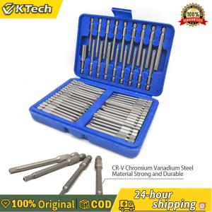 【Vktech】50 ชิ้น 75 มิลลิเมตรความปลอดภัยไขควง Bits Torx Star Hex Slotted Phillips