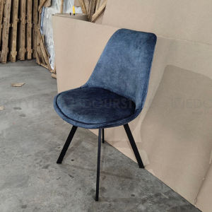 Vedourstyle Velvet Fabric Tulip Chair Nordic Dining Chair Cafe Chair Kerusi Makan Eames Chair 餐椅