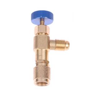 R22 R410 Refrigeration Charging Adapter 1/4 " Air Conditioning Plus Fluoride Valve