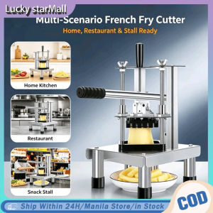 Commercial Potato Fries Cutter Stainless Steel Multi‑Function Vegetable Cutter Durable Kitchen Slicer for Potato Carrot Cucumber